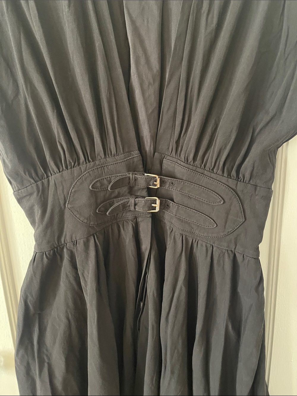 Alexis Jaden Black Belted V-Neck Maxi Dress - Picture 11 of 12